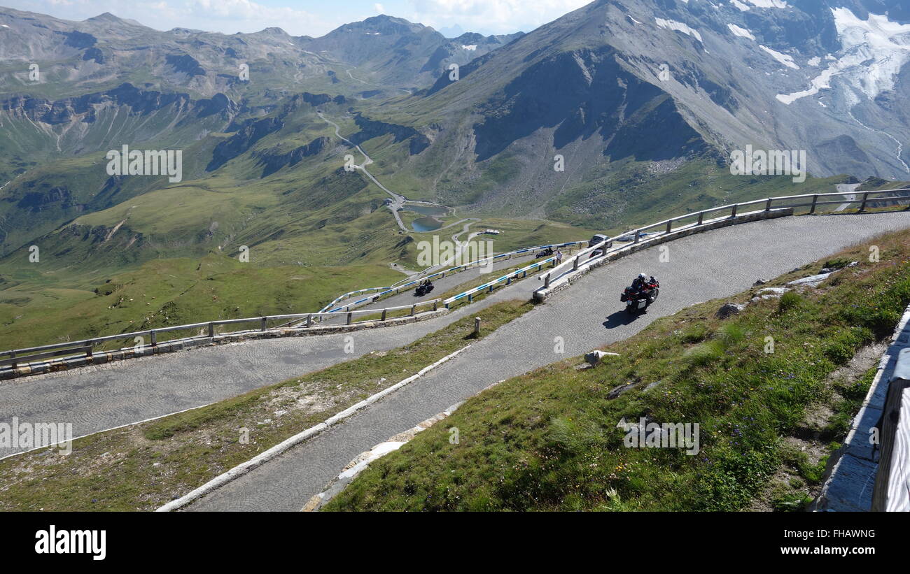 Grossglockner Strada alpina, Parco Nazionale degli Hohe Tauern, Carinzia, Austria, Europa Foto Stock