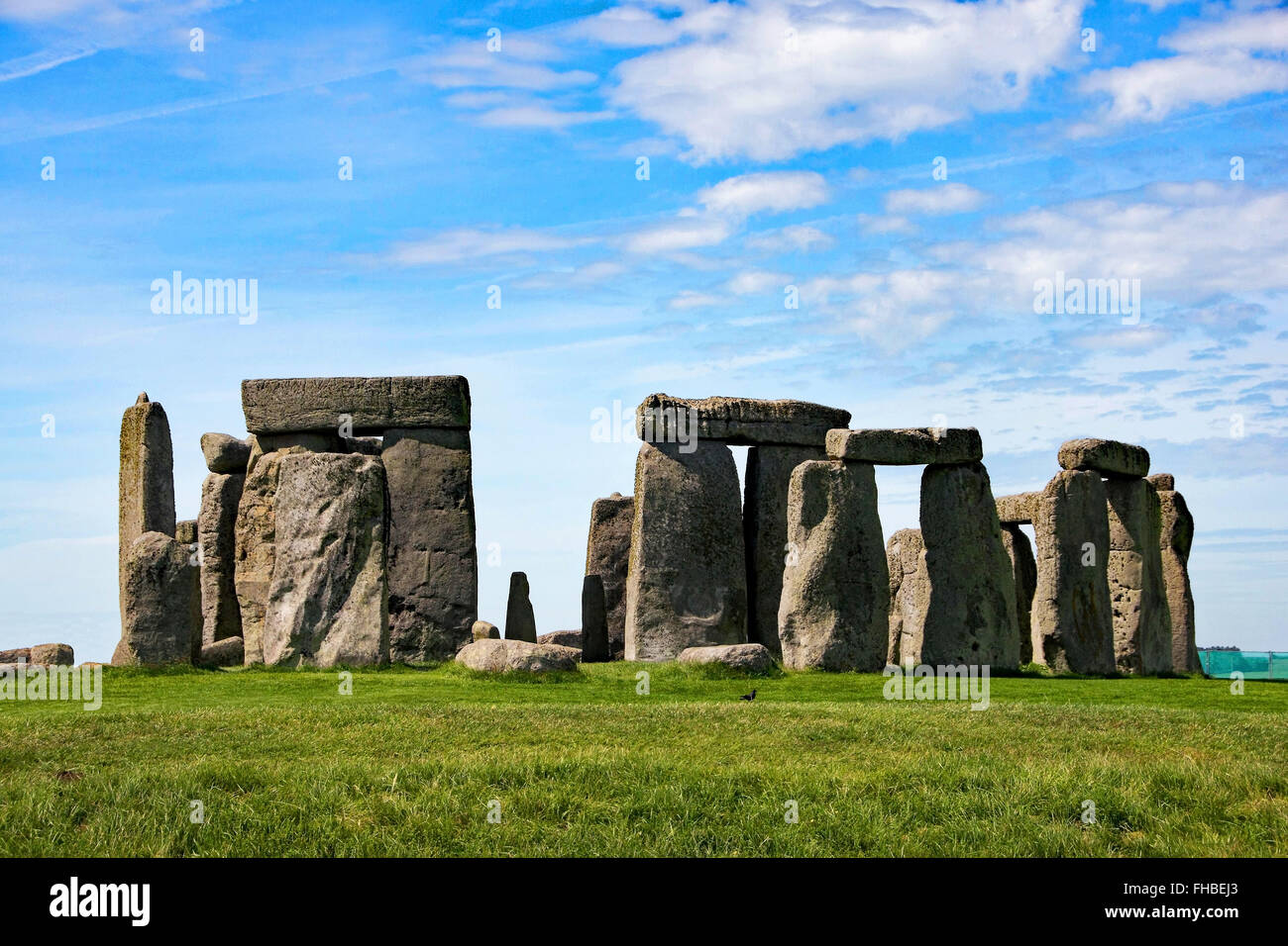 Stonehenge, età della pietra megaliti in Gran Bretagna. Foto Stock