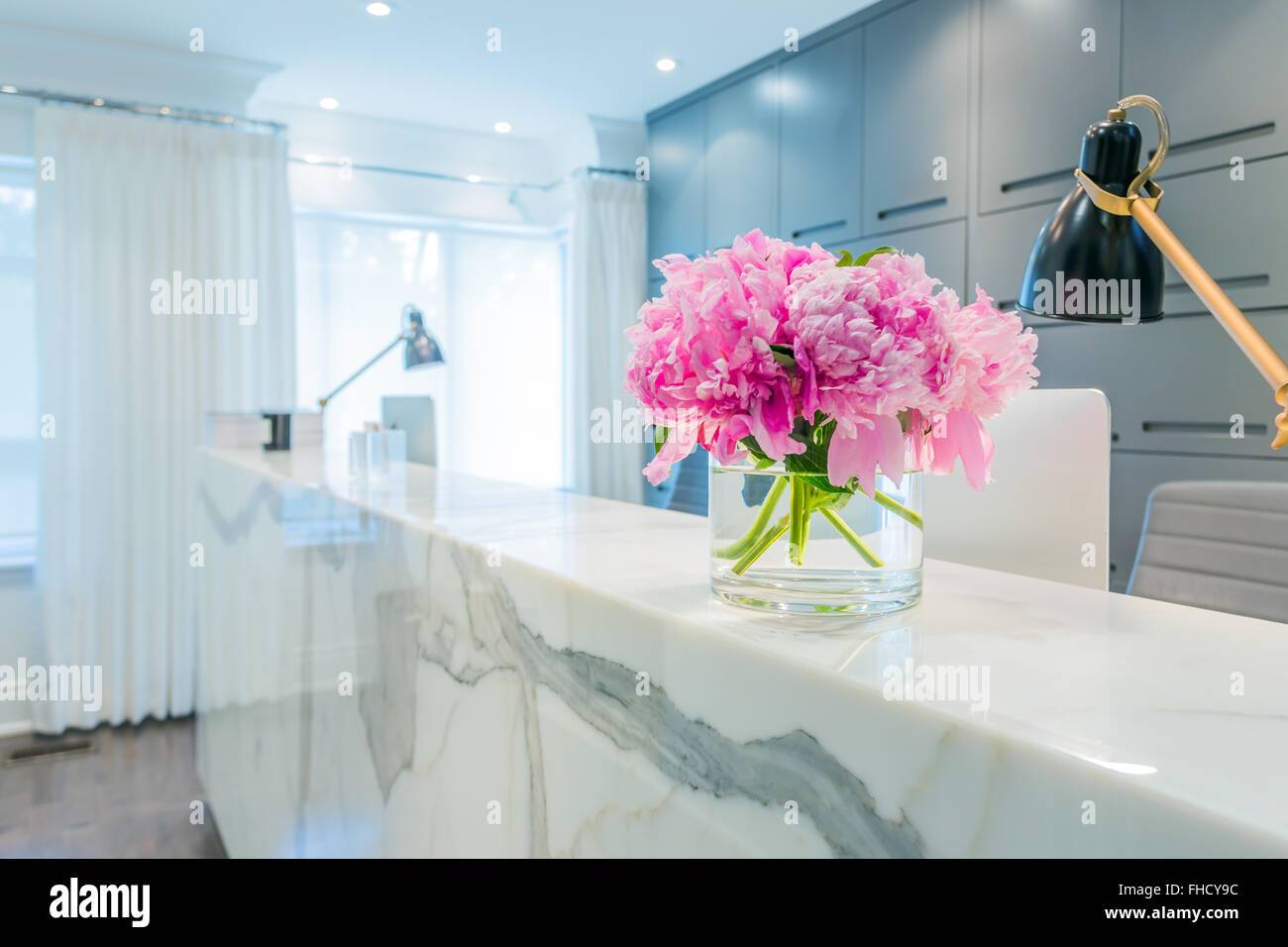 La reception interno Foto Stock