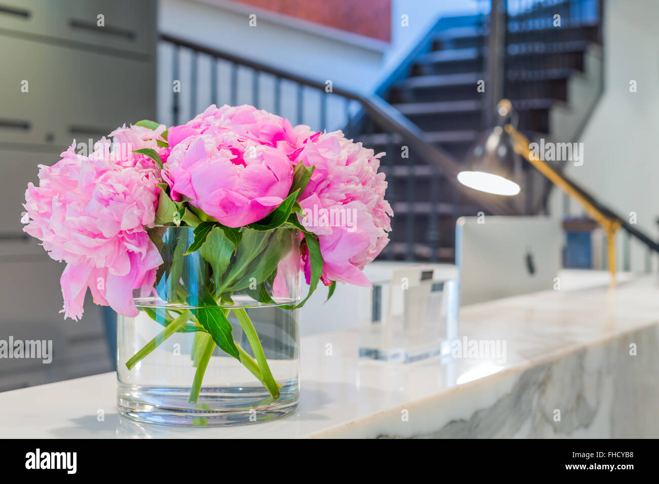 La reception interno Foto Stock