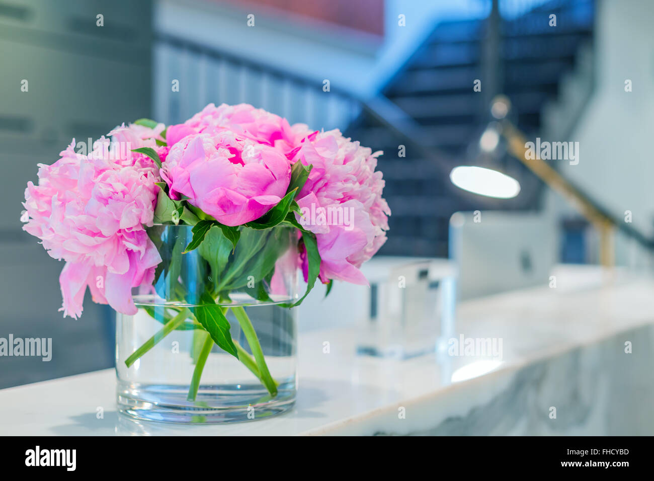 La reception interno Foto Stock
