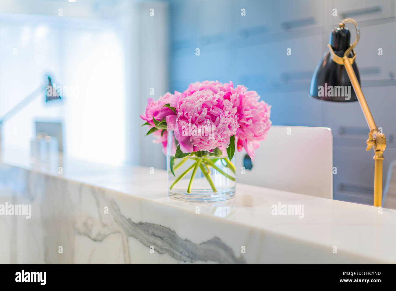 La reception interno Foto Stock