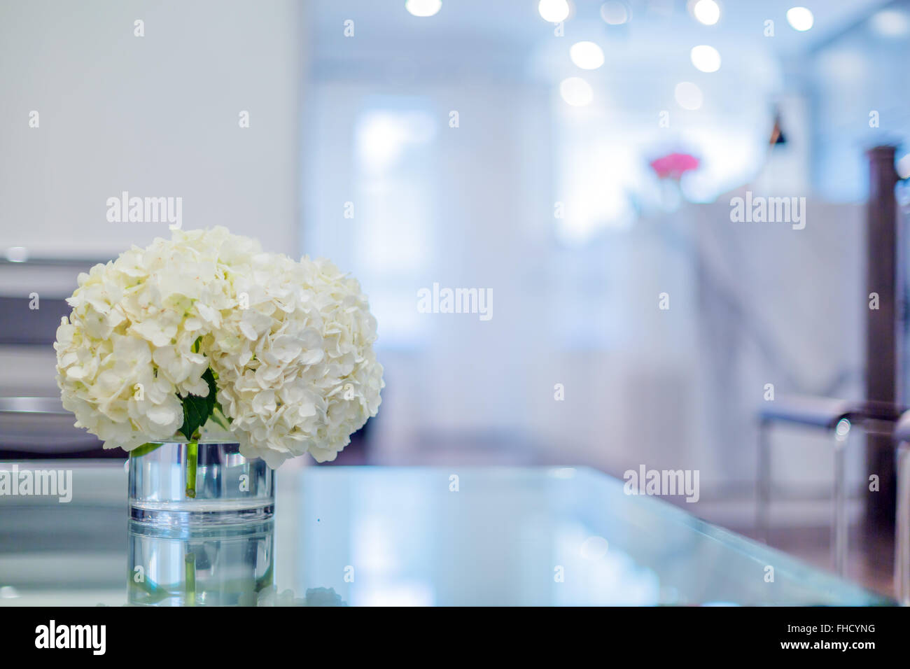La reception interno Foto Stock