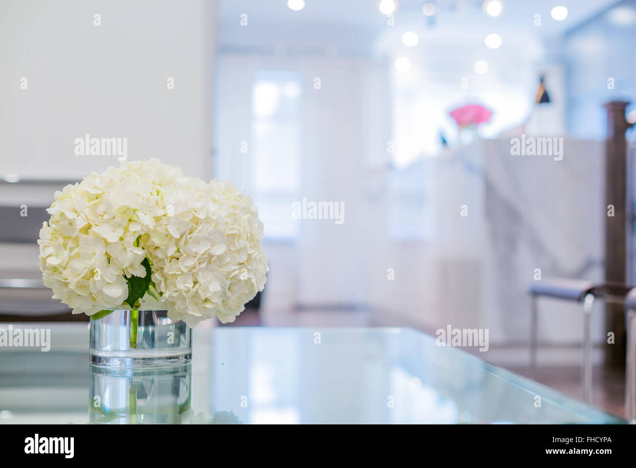 La reception interno Foto Stock