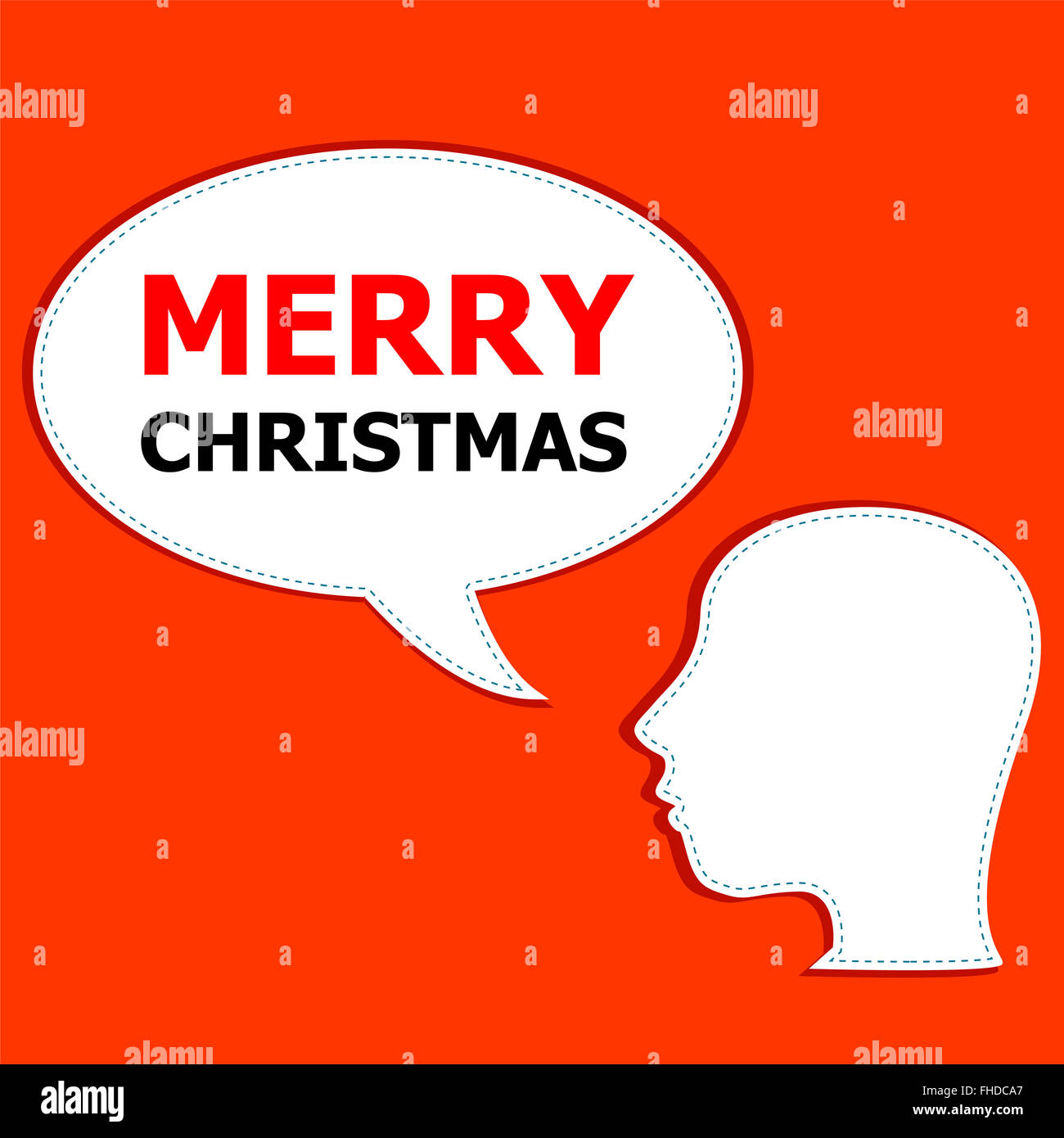 Buon Natale - xmas unico elemento di design. Grande elemento di design per esempio schede di saluti, banner e volantini. Felice anno nuovo Foto Stock