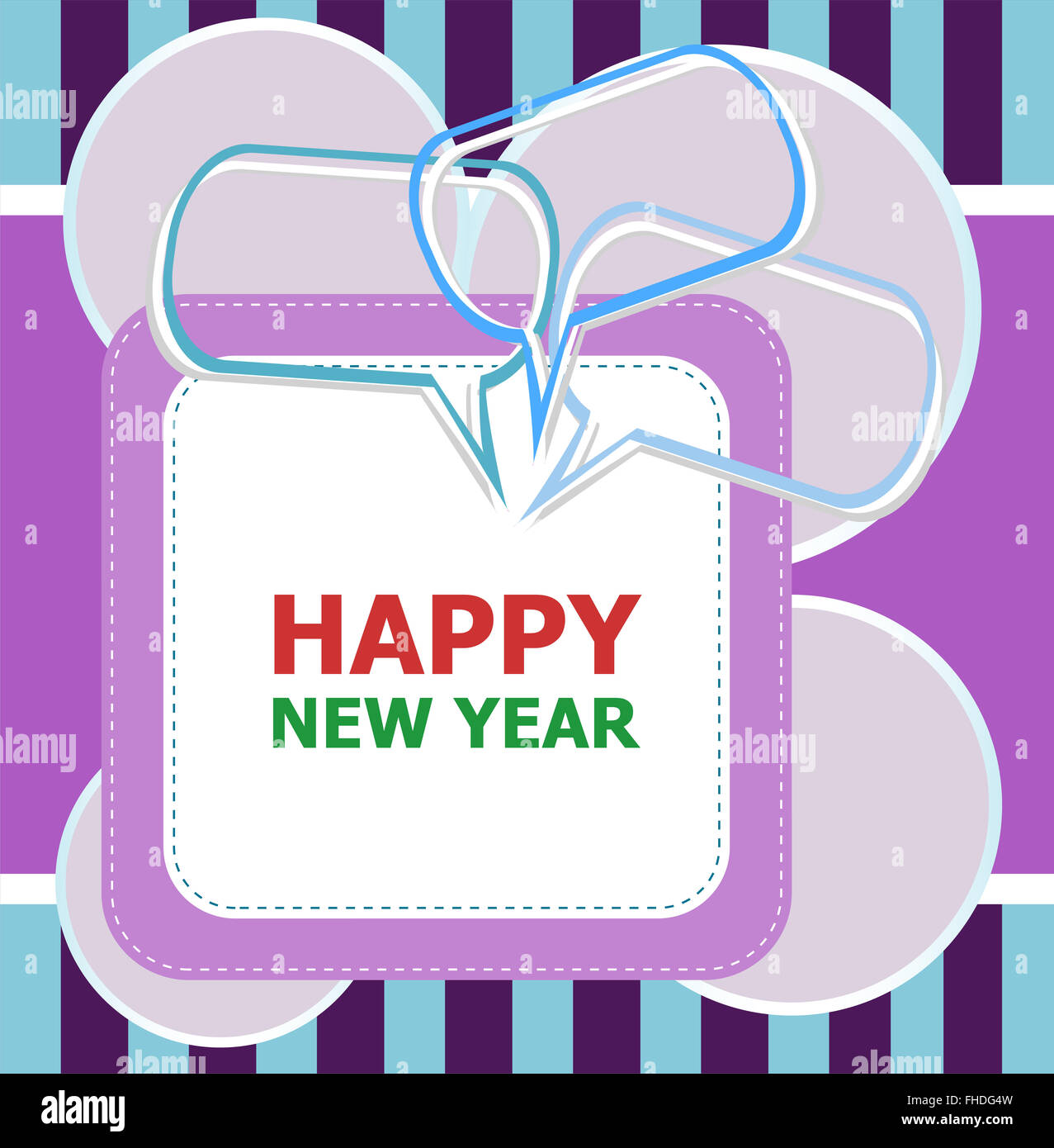 Felice Anno Nuovo xmas gli elementi di design. Grande elemento di design per esempio schede di saluti, banner e volantini. Foto Stock