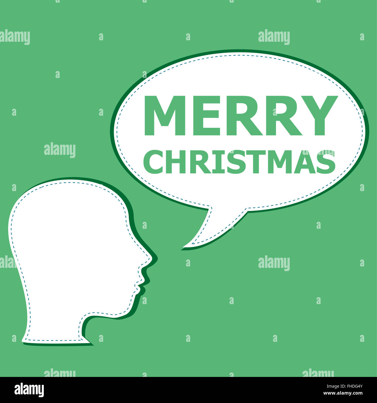 Buon Natale - xmas unico elemento di design. Grande elemento di design per esempio schede di saluti, banner e volantini. Felice anno nuovo Foto Stock
