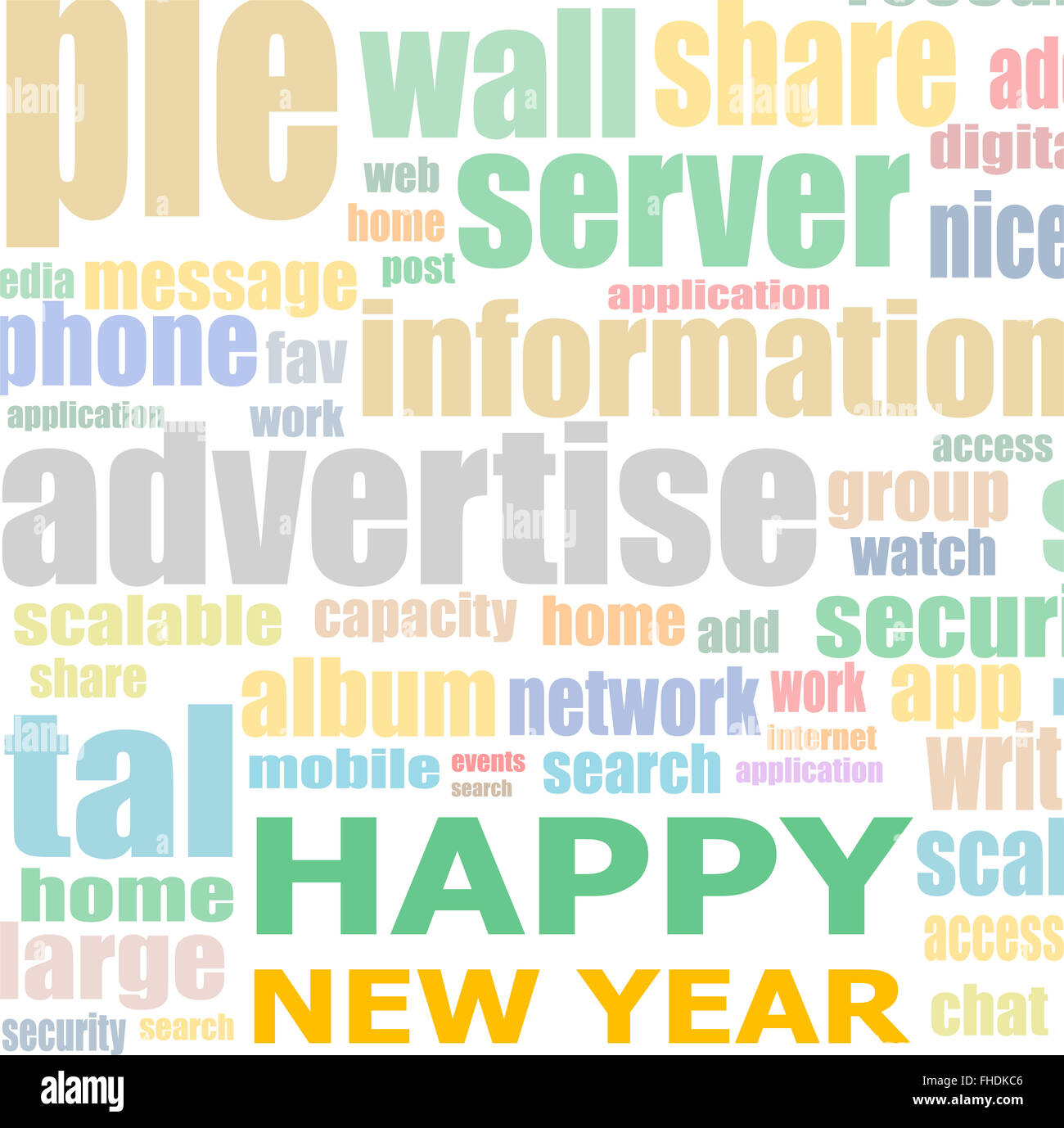 Felice anno nuovo Natale unico elemento di design. Grande elemento di design per esempio schede di saluti, banner e volantini. Auguri di Buon Natale Foto Stock