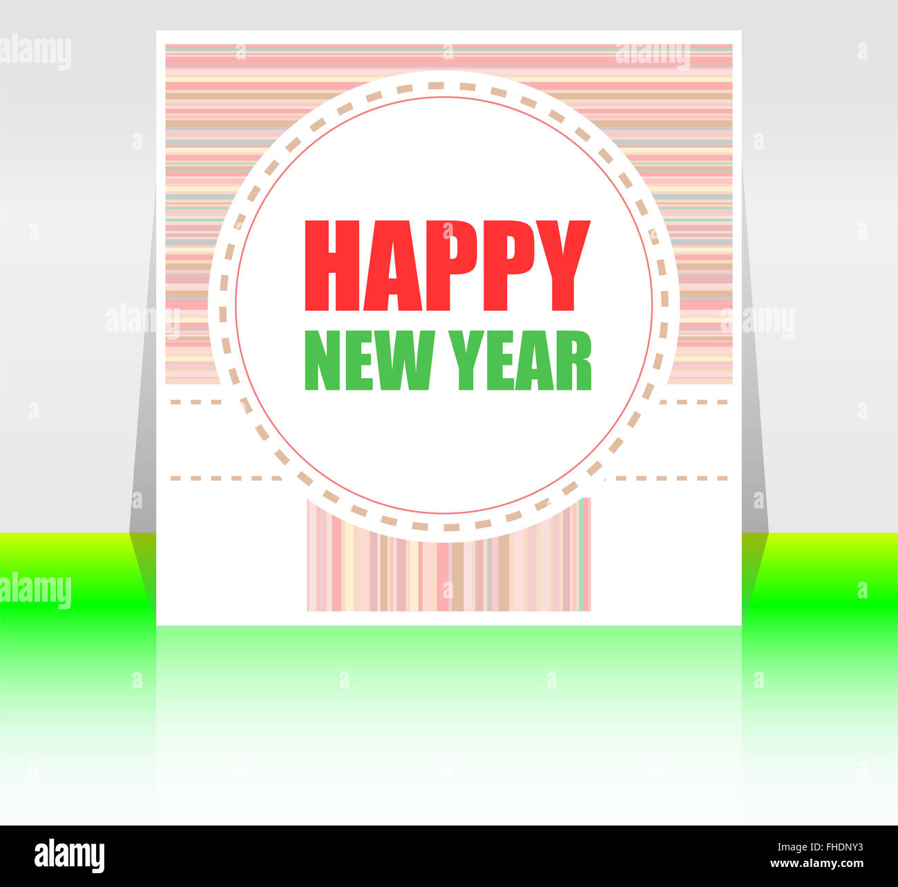 Vector Merry Christmas greeting card - Vacanze di scritte, Felice Anno Nuovo design Foto Stock