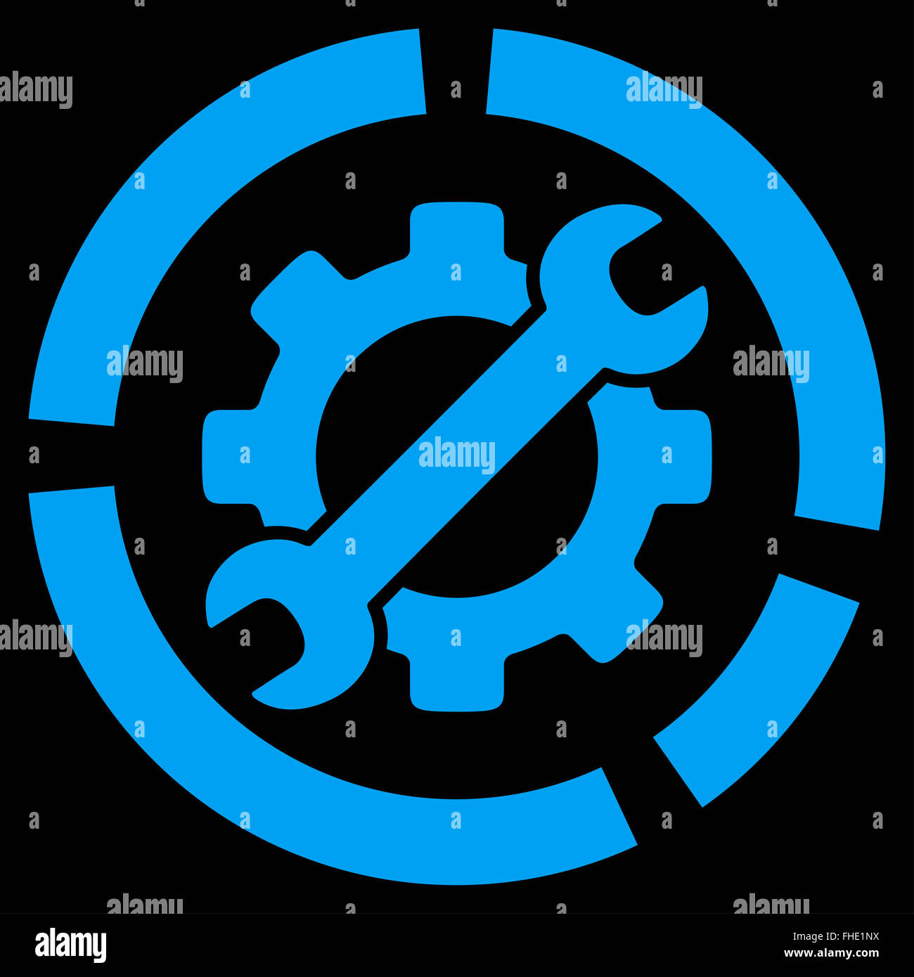 Diagramma delle opzioni icona Foto Stock