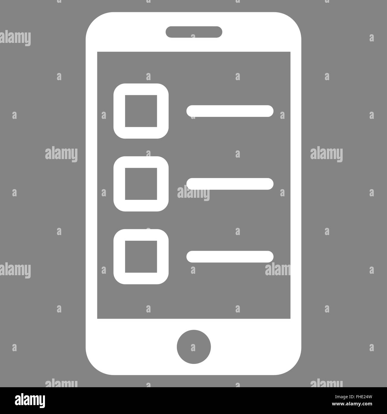 Prova Mobile icona dal Business Set bicolore Foto Stock