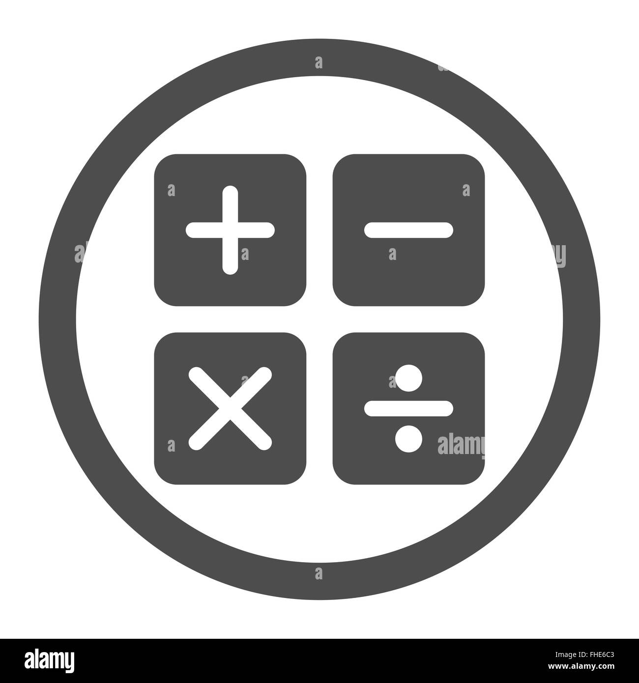 Icona del calcolatore Foto Stock