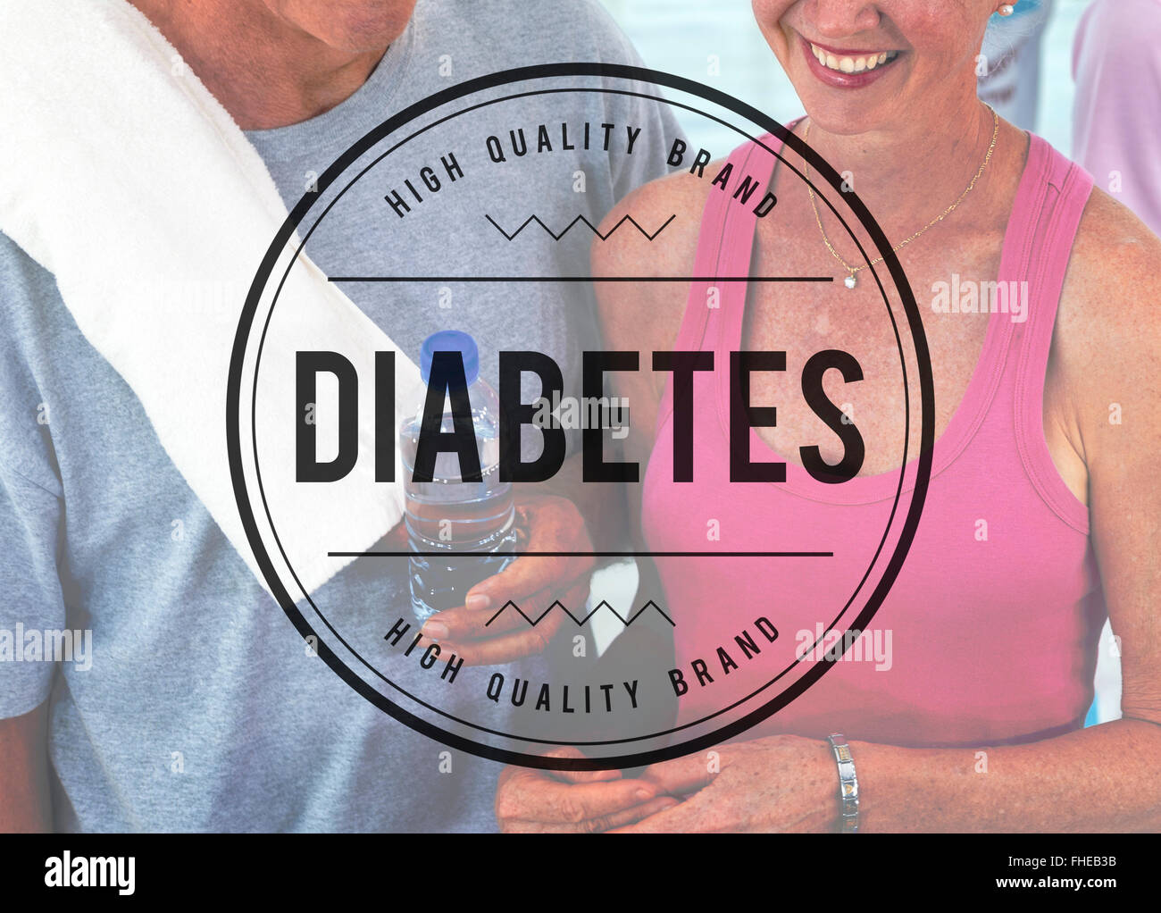 Il Diabete lo zucchero nel sangue di insulina malattia medica nozione Foto Stock