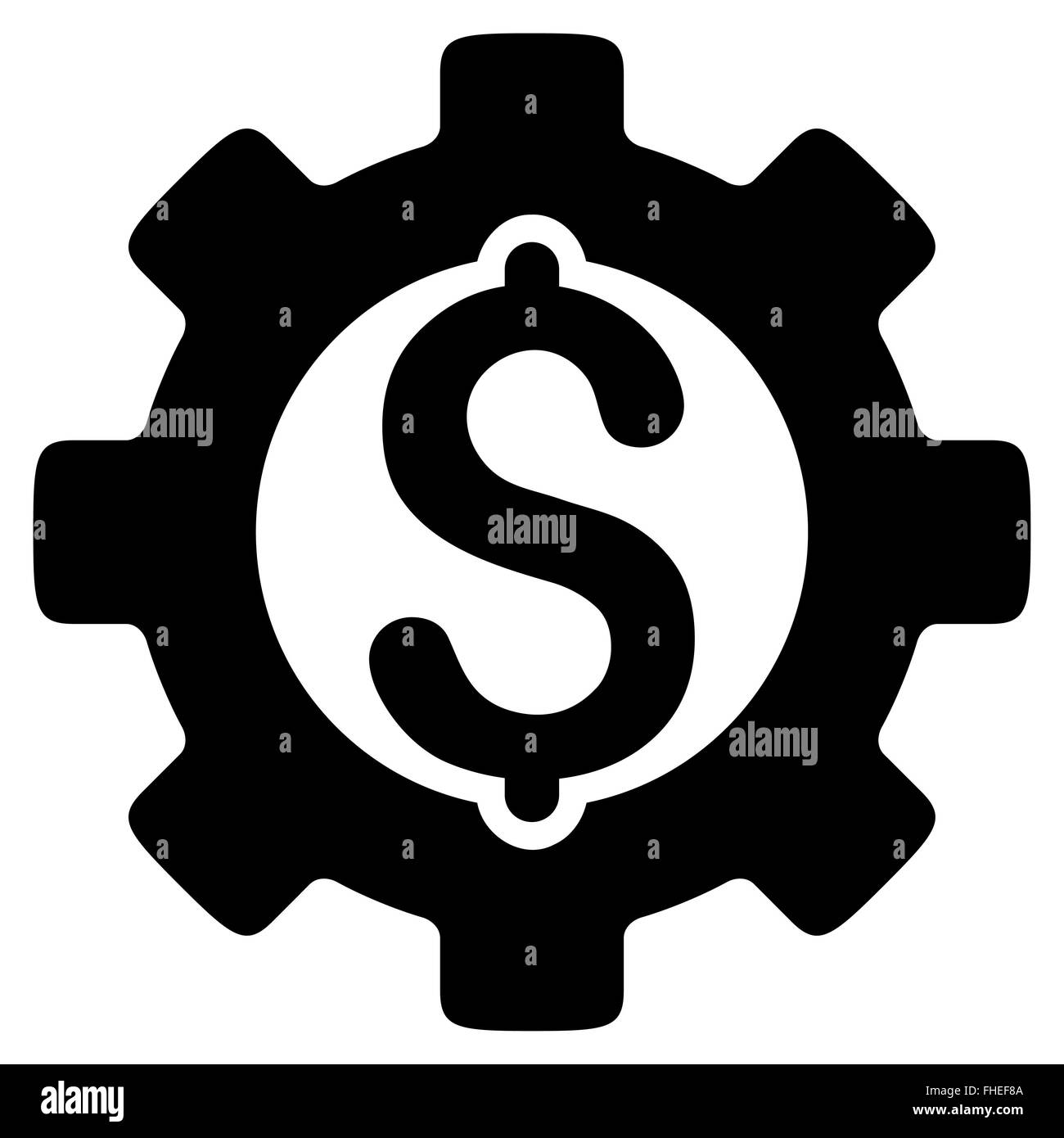Costo per lo sviluppo l'icona piatta Foto Stock