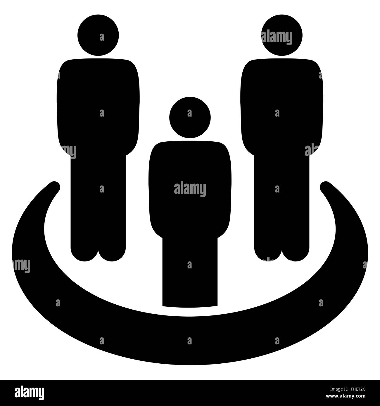 Sociale icona gruppo Foto Stock
