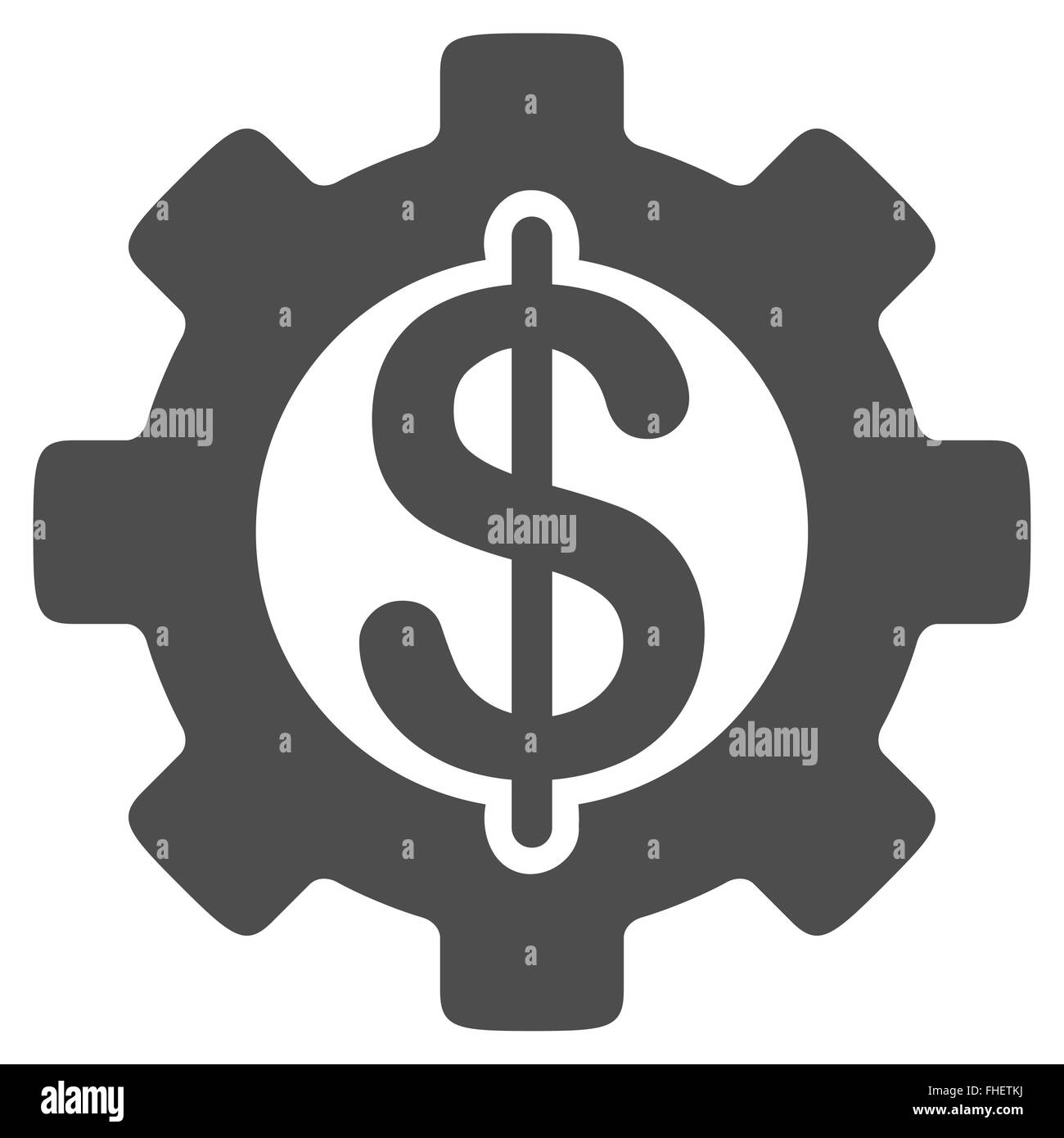 Costo per lo sviluppo l'icona piatta Foto Stock