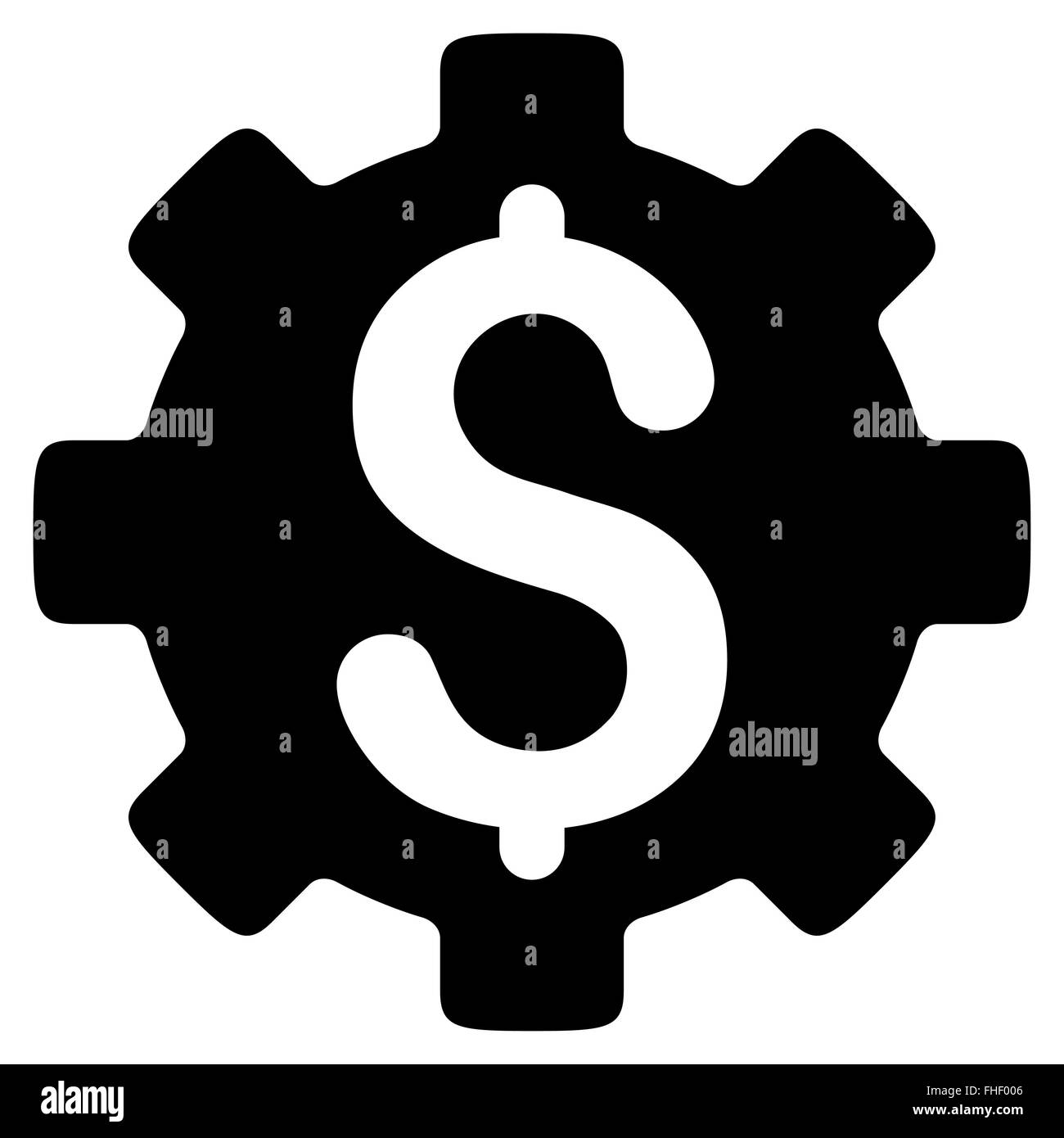 Costo per lo sviluppo l'icona piatta Foto Stock