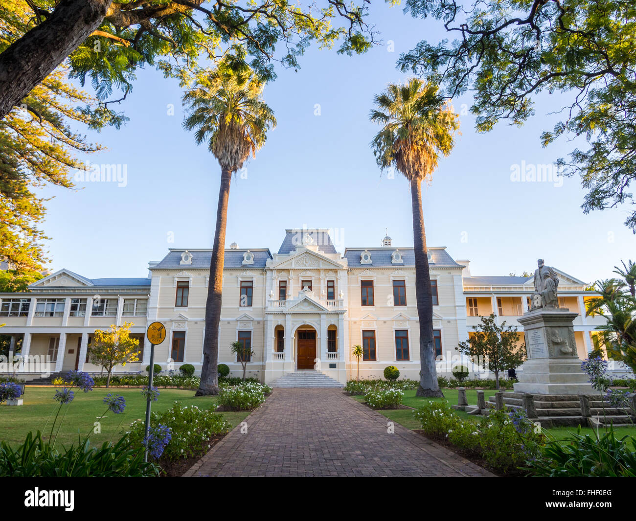 Seminario teologico dell'Università di Stellenbosch, Città del Capo, Sud Africa. Foto Stock
