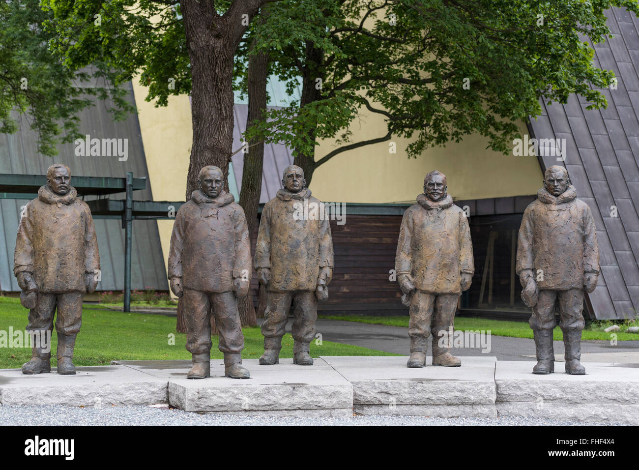 Monumento di esploratori polari del successo del Norwegian Polo Sud spedizione in Antartide 1910-1912 Foto Stock