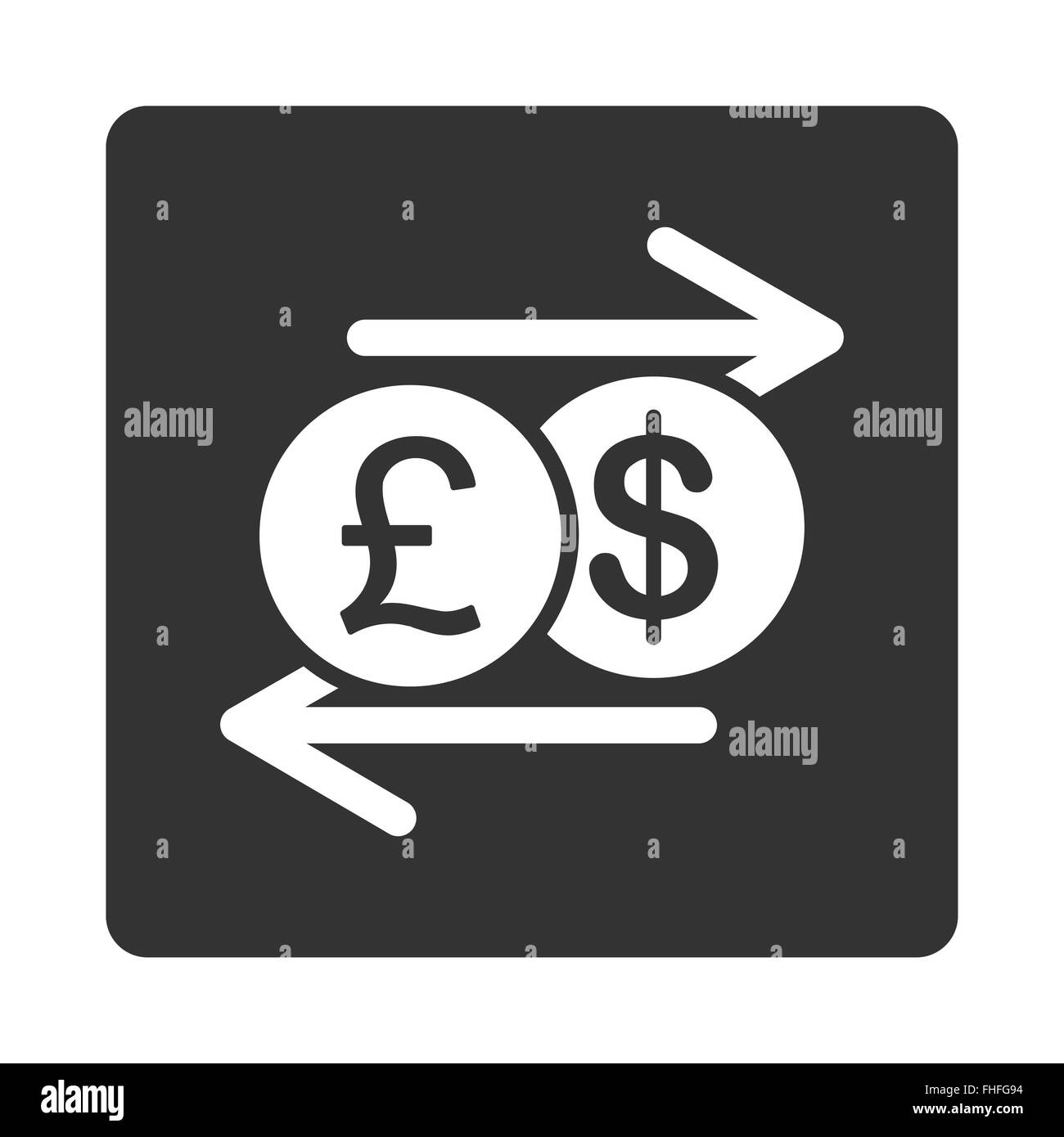 Lo scambio di denaro icona Foto Stock