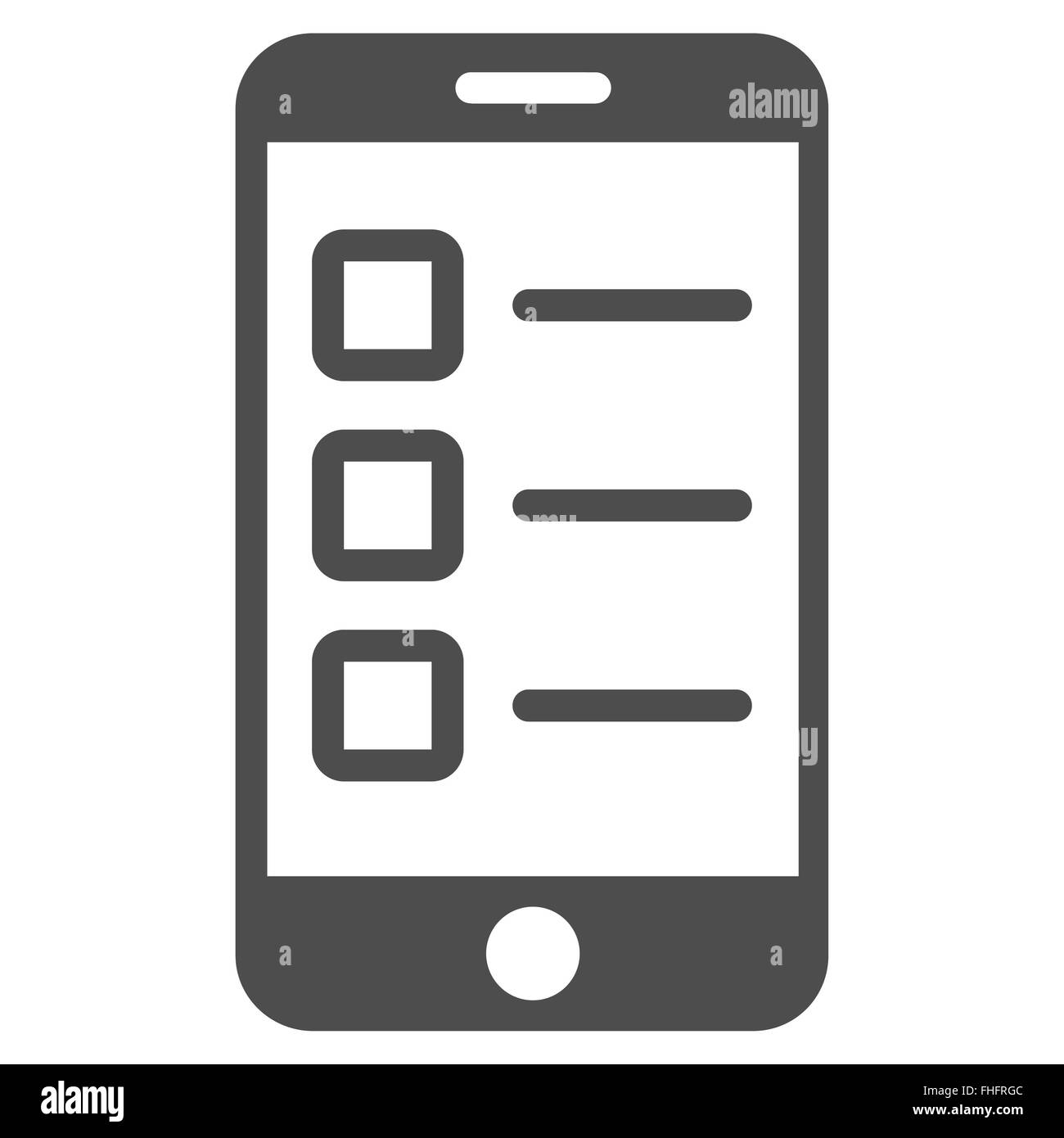 Prova Mobile icona dal Business Set bicolore Foto Stock