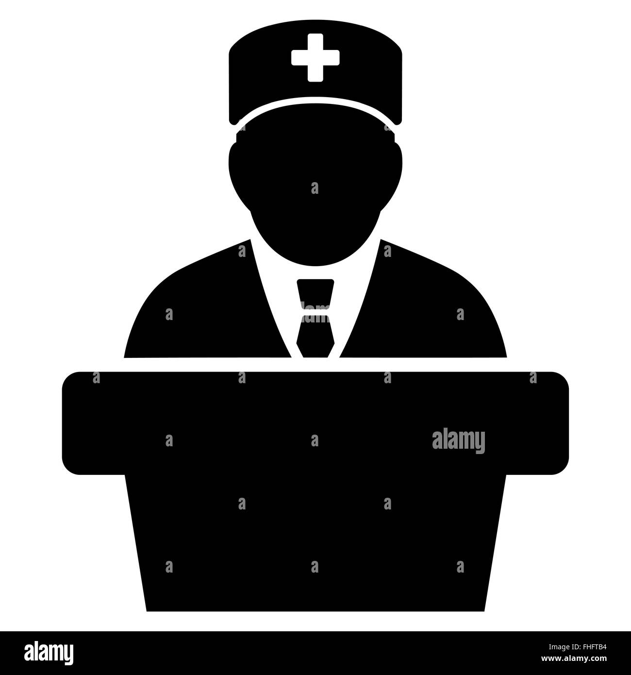 Assistenza sanitaria icona ufficiale Foto Stock