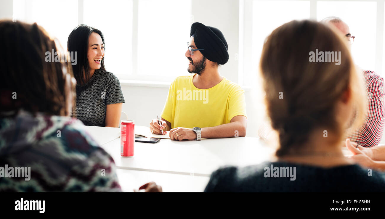 Comunicazione Conferenza contemporaneo Concetto aziendale Foto Stock
