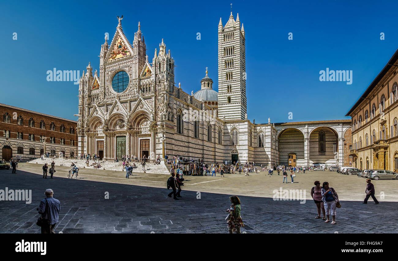 Italia Toscana Siena la Cattedrale Foto Stock