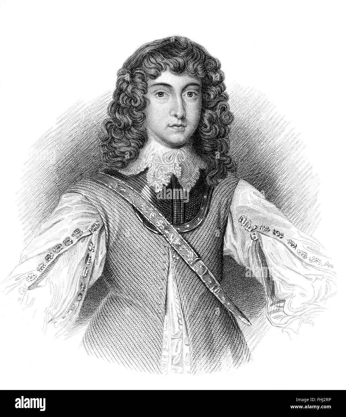 Prince Rupert del Reno, 1619-1682, un soldato tedesco, Admiral, scienziato, sportivo, governatore coloniale Foto Stock