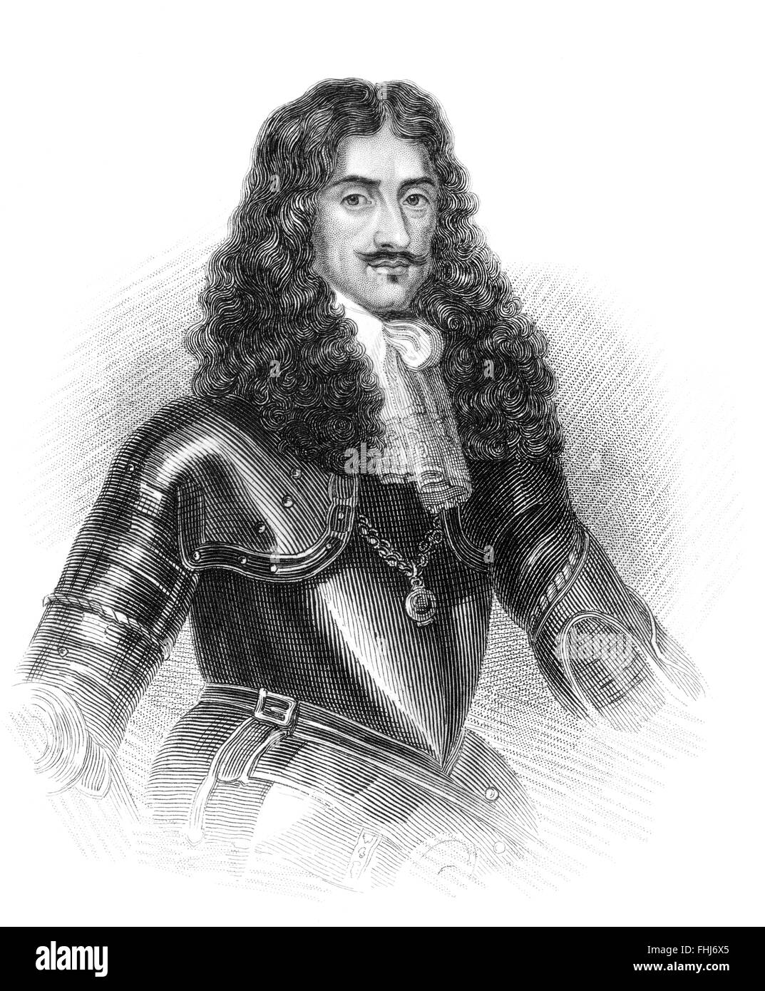 Carlo II, 1630-1685, Monarch dei tre regni di Inghilterra e Scozia e Irlanda Foto Stock