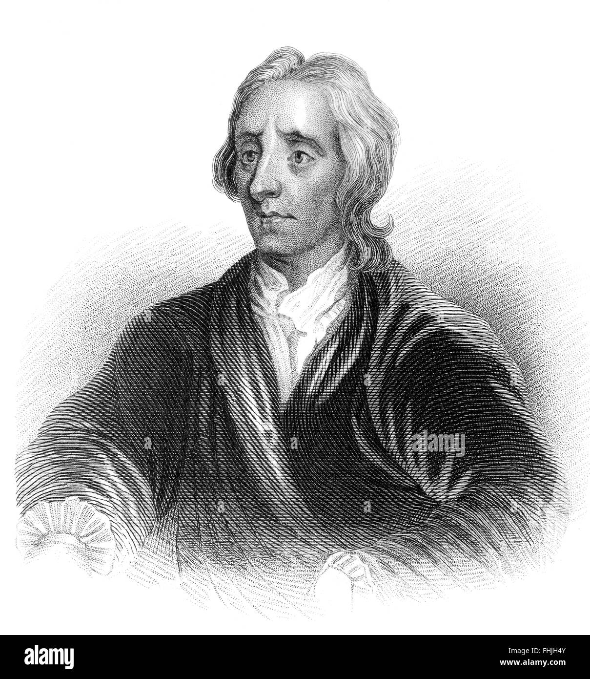 John Locke, 1632-1704, un filosofo inglese e al medico dell'Illuminismo Foto Stock