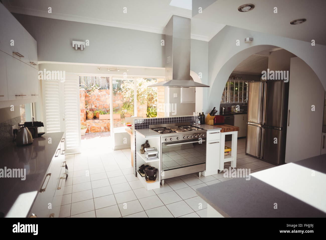 Cucina in un elegante home Foto Stock