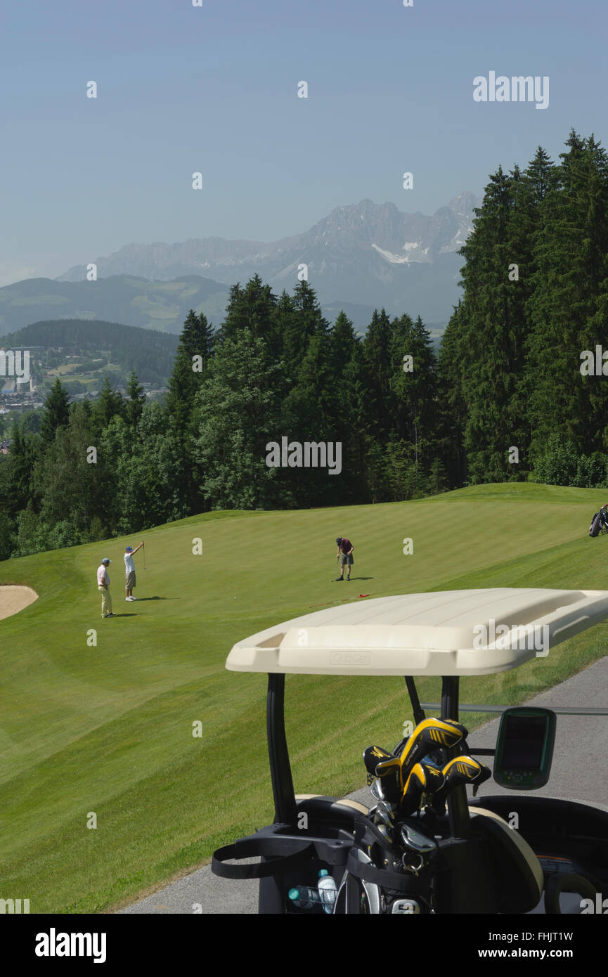 Grand Tirolia Golf Resort. Kitzbühel. Austria. Europa Foto Stock