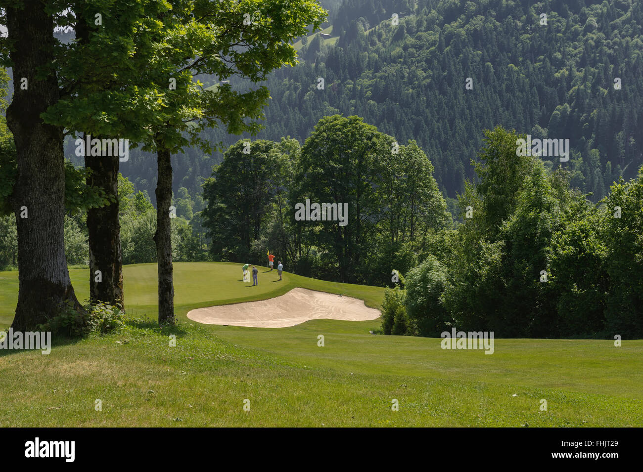 Grand Tirolia Golf Resort. Kitzbühel. Austria. Europa Foto Stock