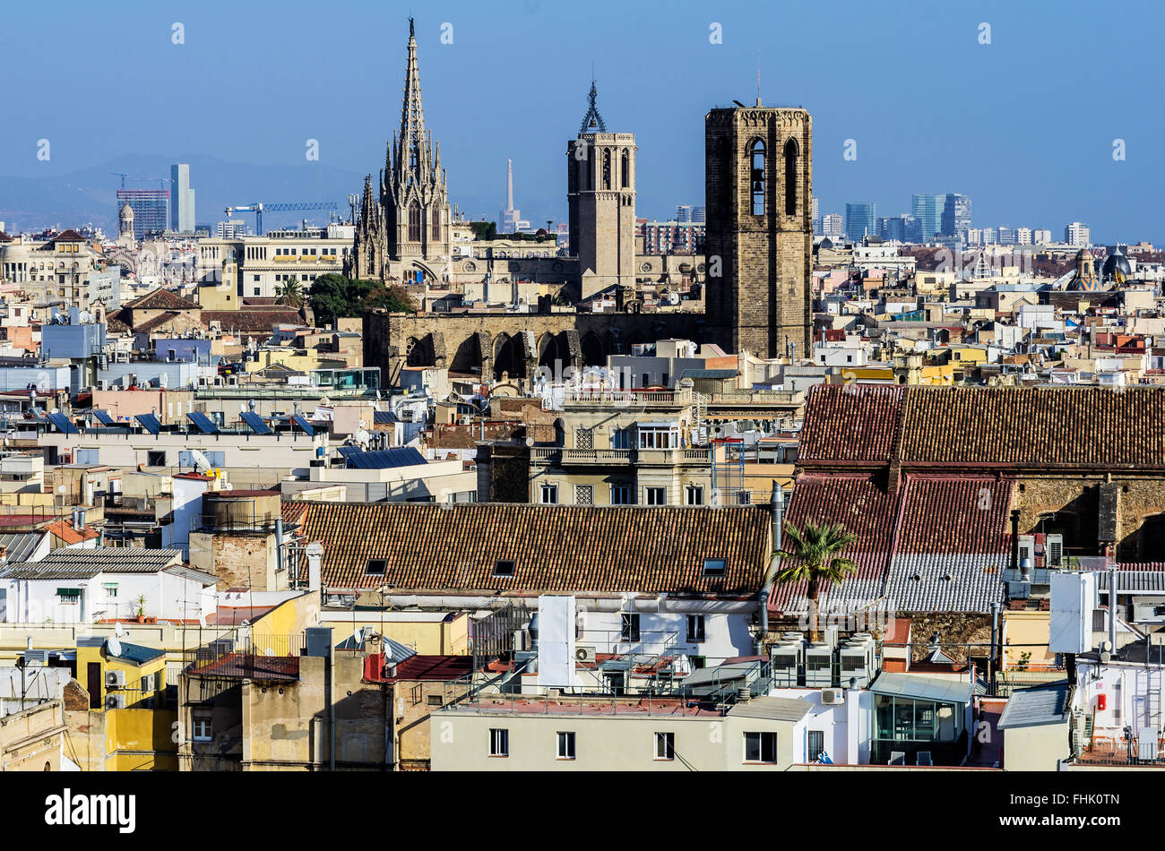 Spagna, Barcellona, cityscape Foto Stock