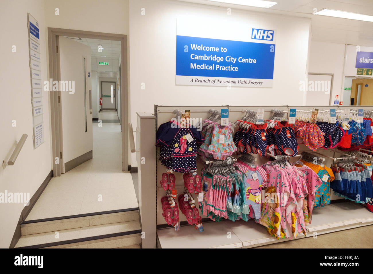 La città di Cambridge Center la pratica medica, un NHS pratica generale medici chirurgia negli scarponi, Cambridge Regno Unito Foto Stock