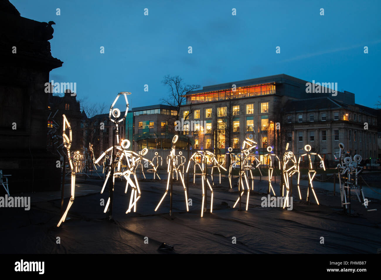 I fotogrammi chiave, St Andrews Square, Edimburgo, Scozia. Foto Stock