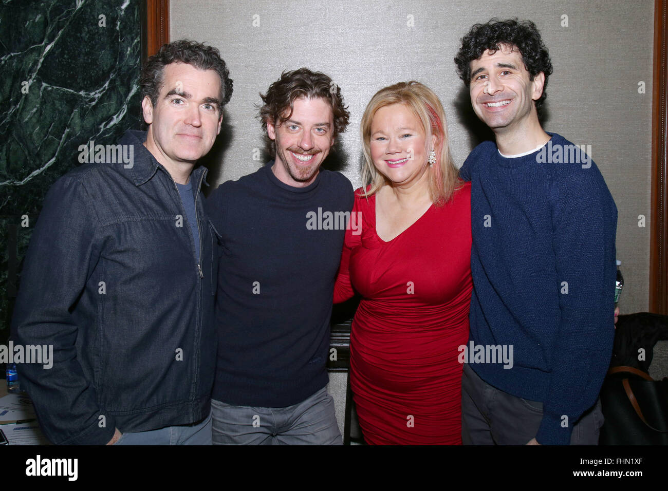 BroadwayCon - Giorno 3 - a New York Hilton Midtown hotel offre: Brian d'Arcy James, Christian Borleña, Caroline Rhea, Giovanni Cariani dove: New York New York, Stati Uniti quando: 25 Gen 2016 Foto Stock