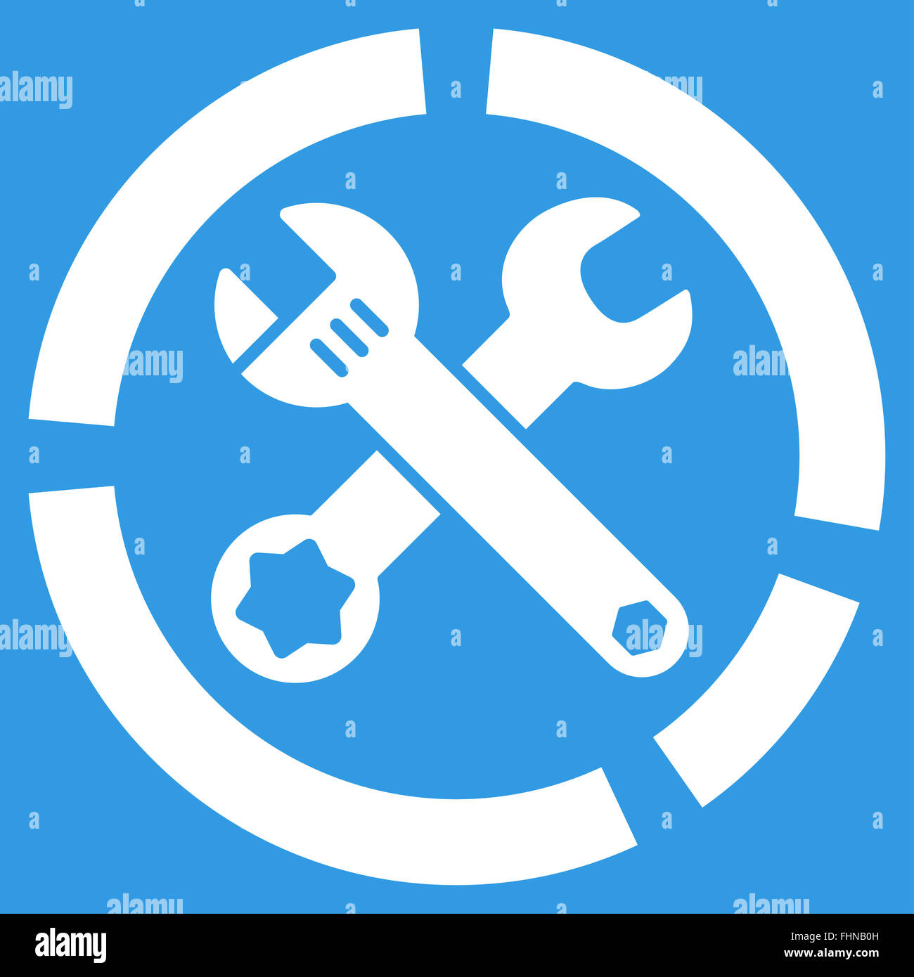 Strumenti Icona schema Foto Stock