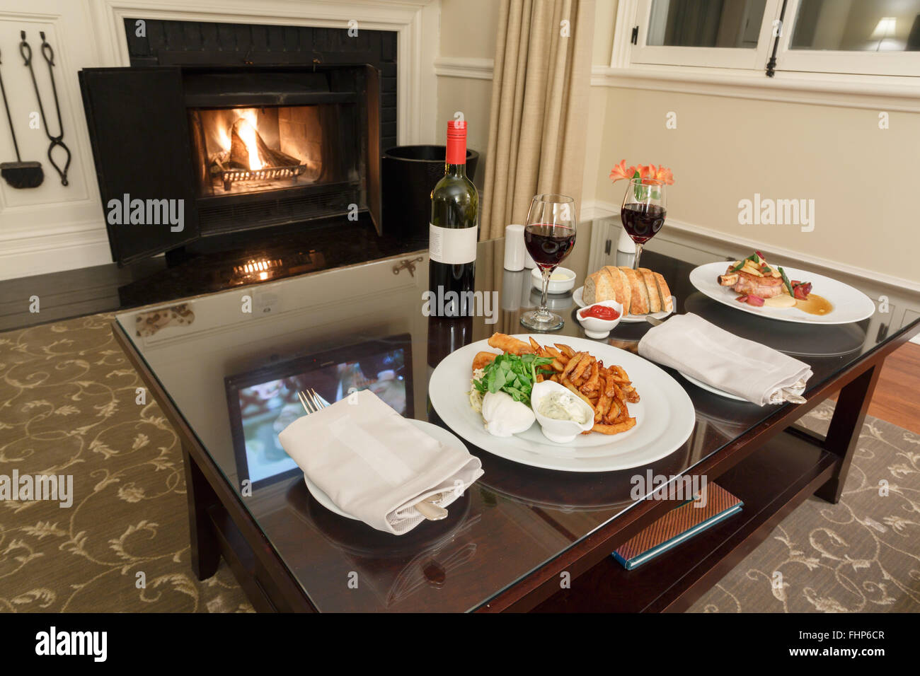 Cena romantica Foto Stock