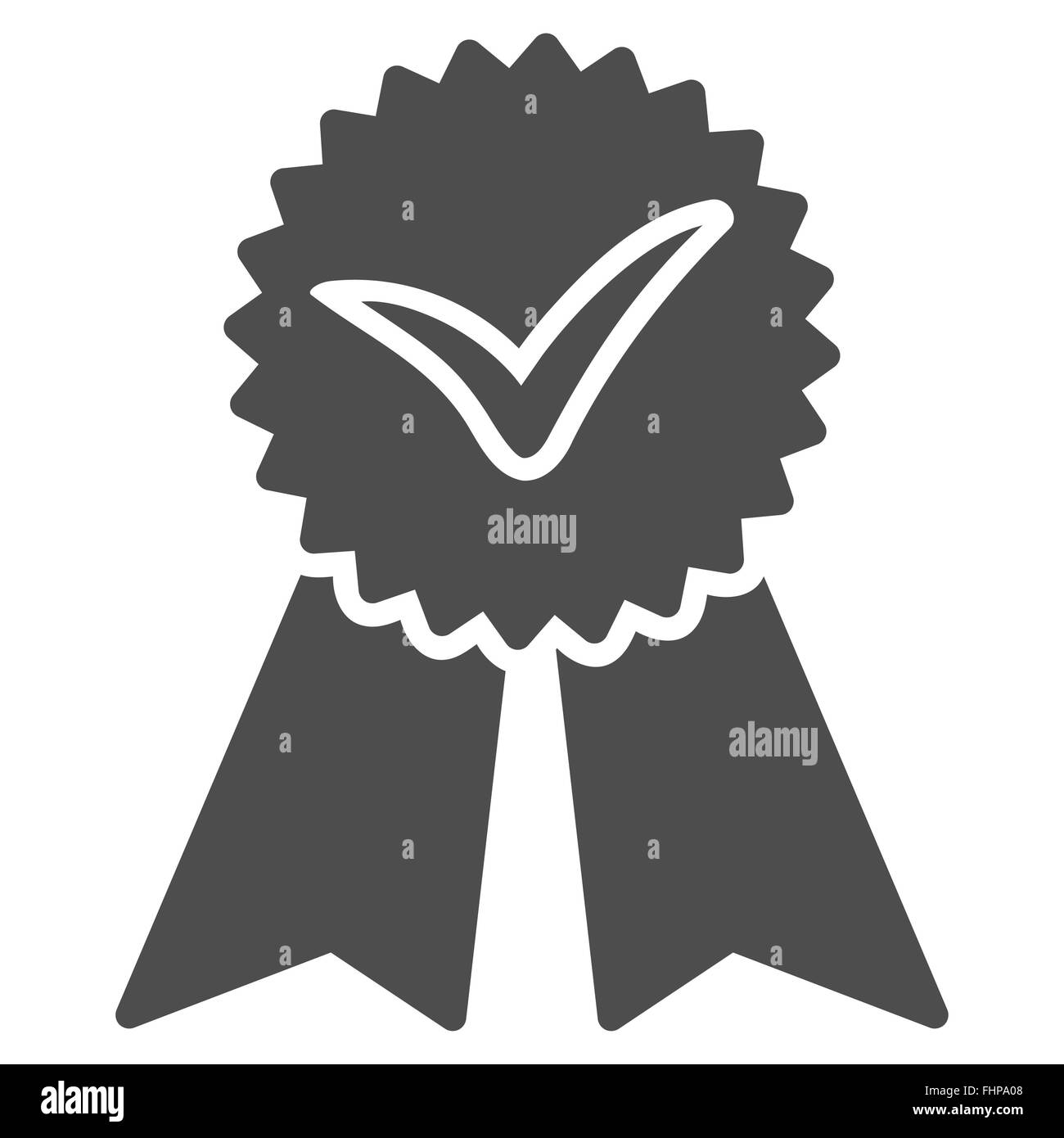 Approvazione Icona piatta Foto Stock