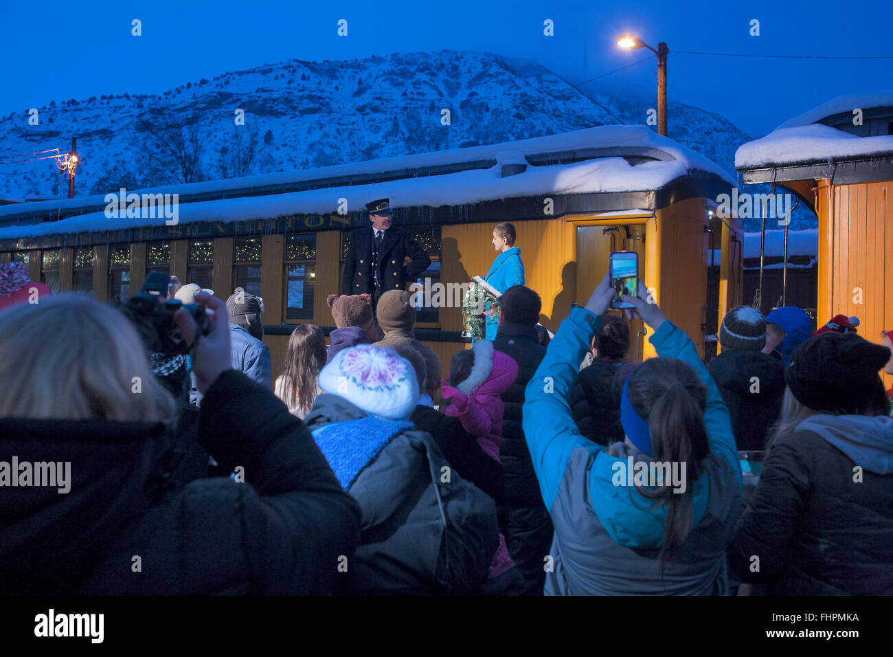Polar Express Durango in Colorado Foto Stock