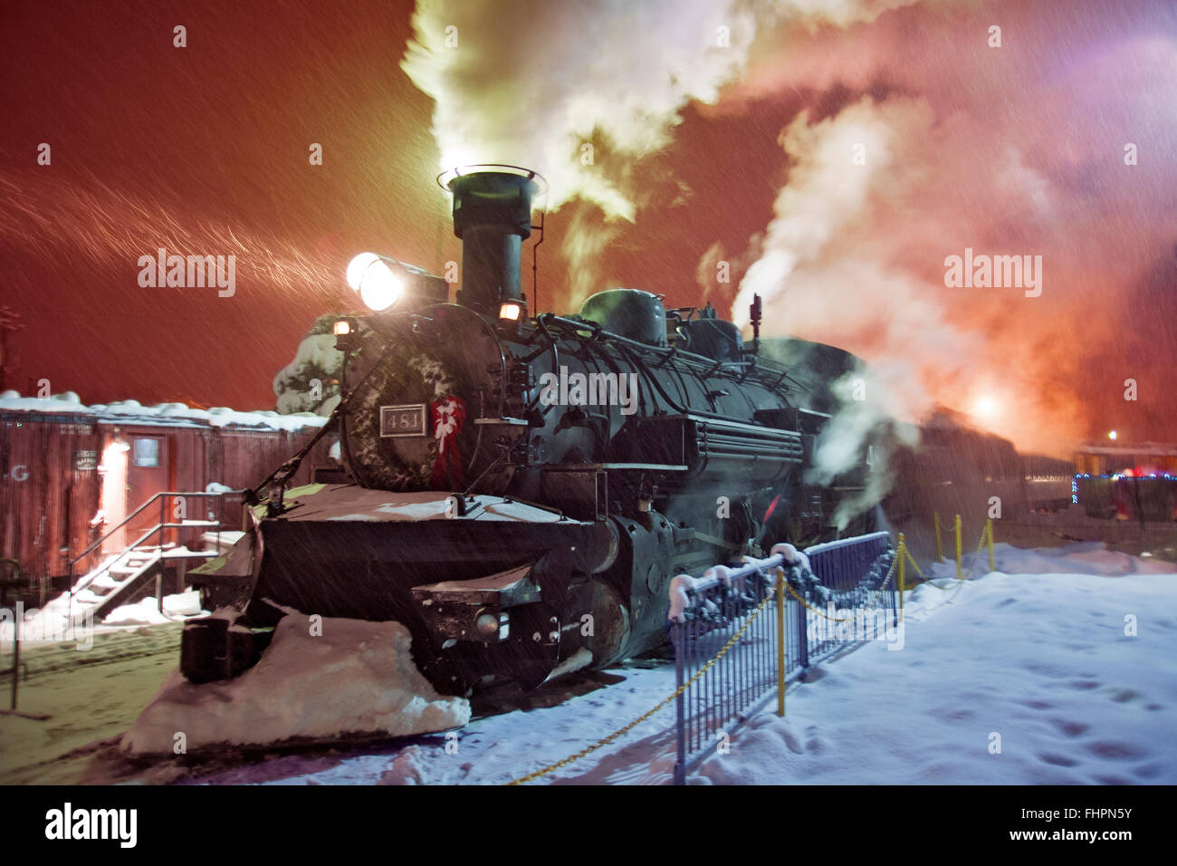 Polar Express Durango in Colorado Foto Stock