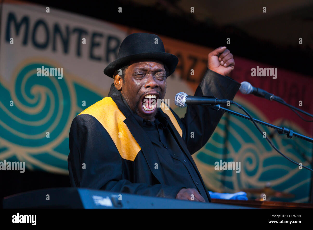 Lucky Peterson esegue in occasione della 58a Monterey Jazz Festival - California Foto Stock