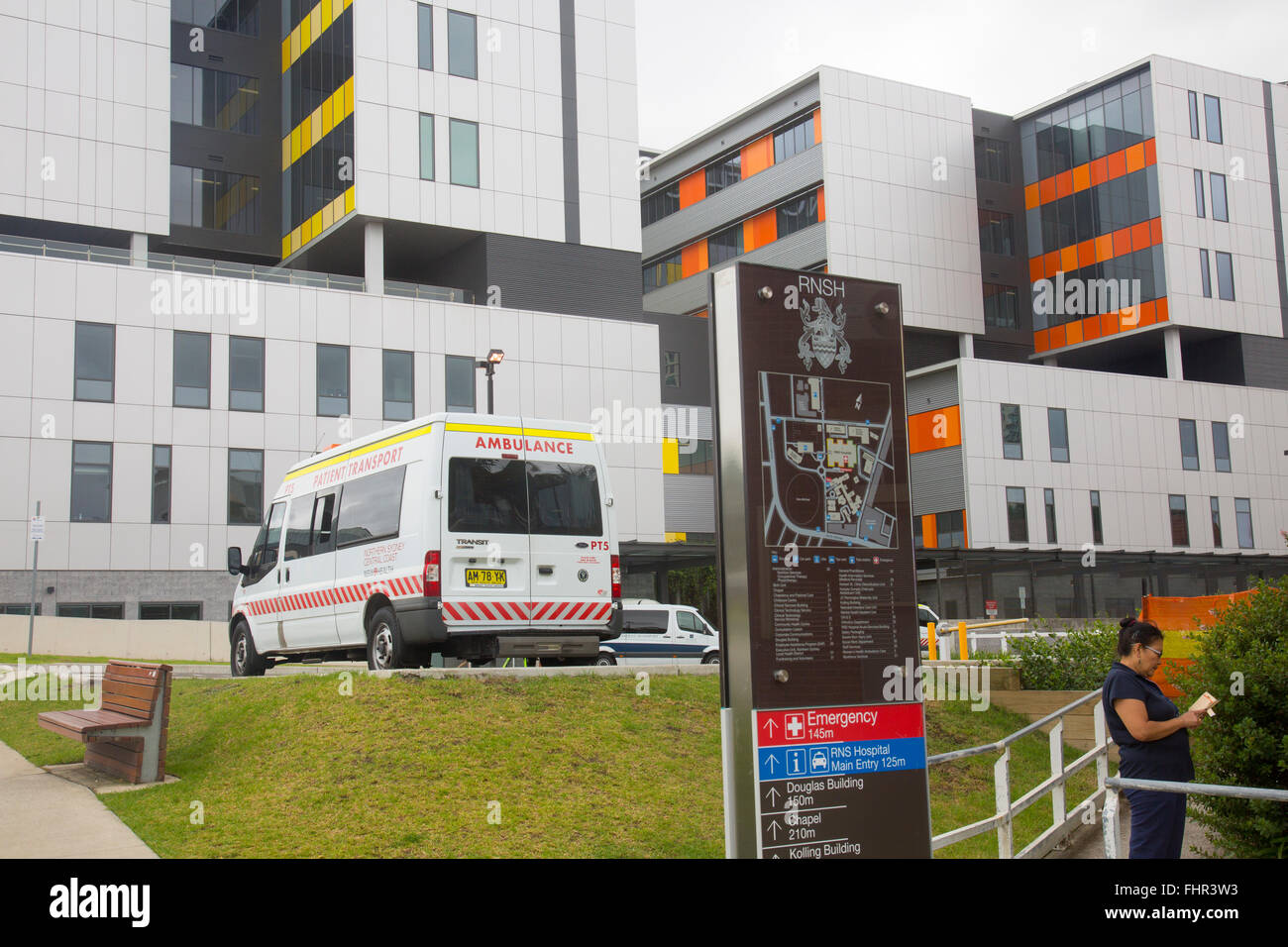 Royal North Shore hospital facility in Sydney Nord vicino a St Leonards, Nuovo Galles del Sud, Australia Foto Stock