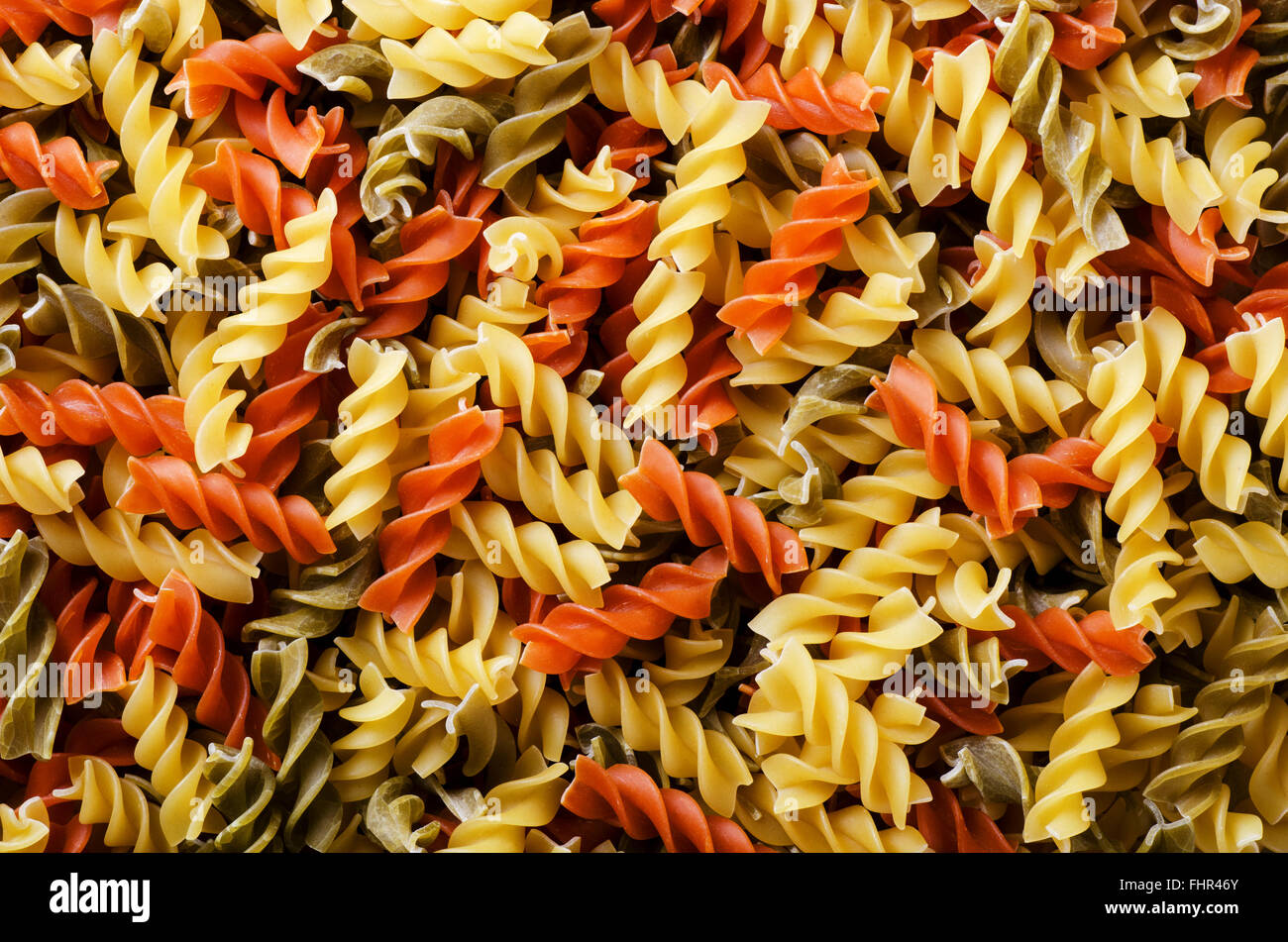 Materie italiano pasta secca come sfondo o texture close up Foto Stock