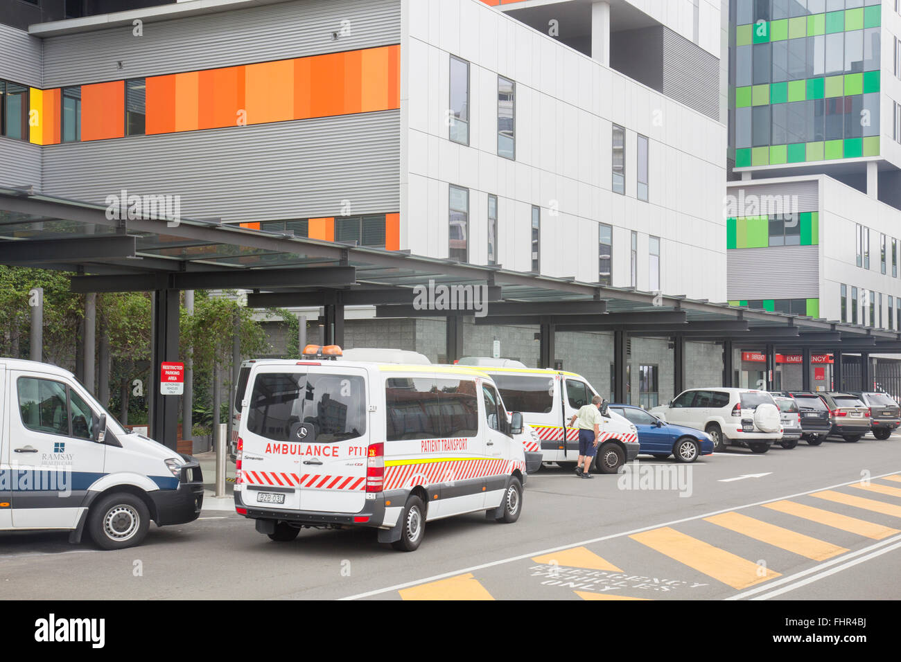 Royal North Shore hospital facility in Sydney Nord vicino a St Leonards, Nuovo Galles del Sud, Australia Foto Stock