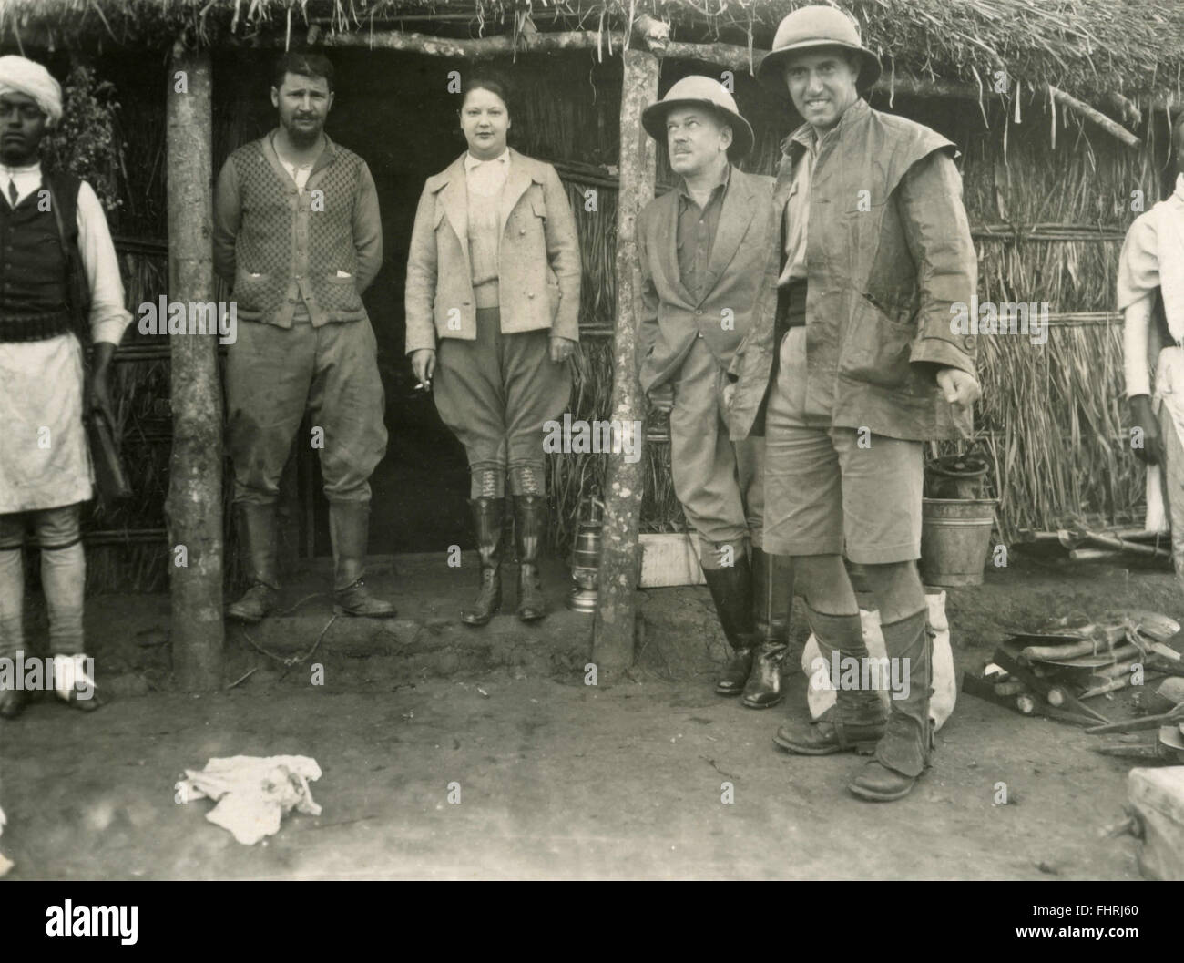 Gruppo di escursionisti, Africa Foto Stock