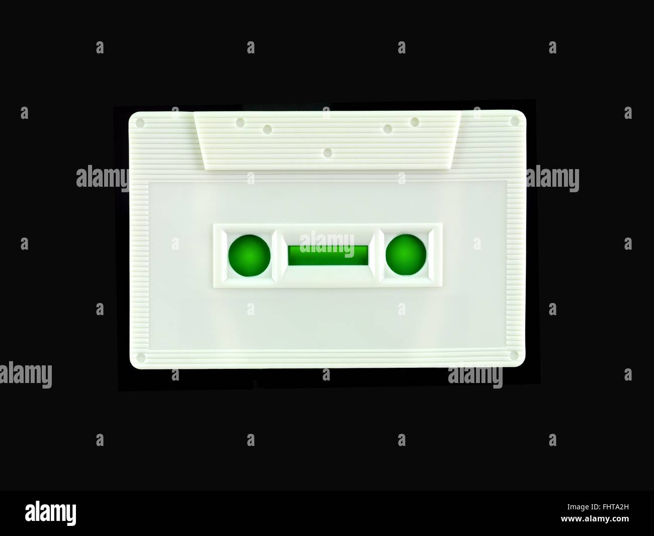 Una immagine di una vecchia audio cassette a nastro Foto Stock