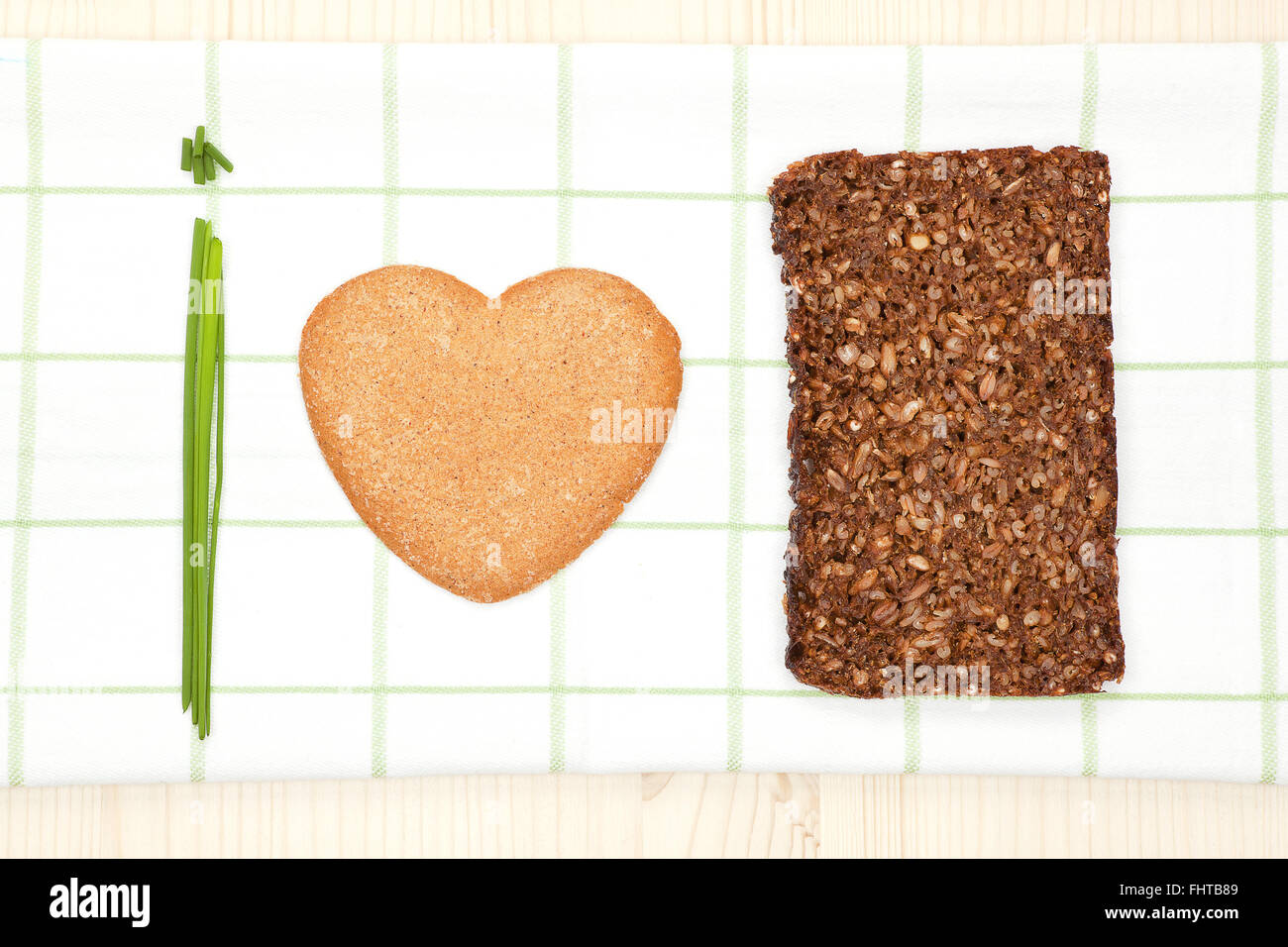 Noi amiamo il cibo sano. Foto Stock
